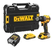 DeWalt DCD794D2T-QW borr-/skruvdragare 18V med två batterier och laddare
