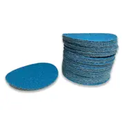 Ø75mm Sliprondeller utan hål 50 st. - Cool Blue Korn P60