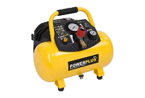 Oljefri kompressor med 12 liters tank