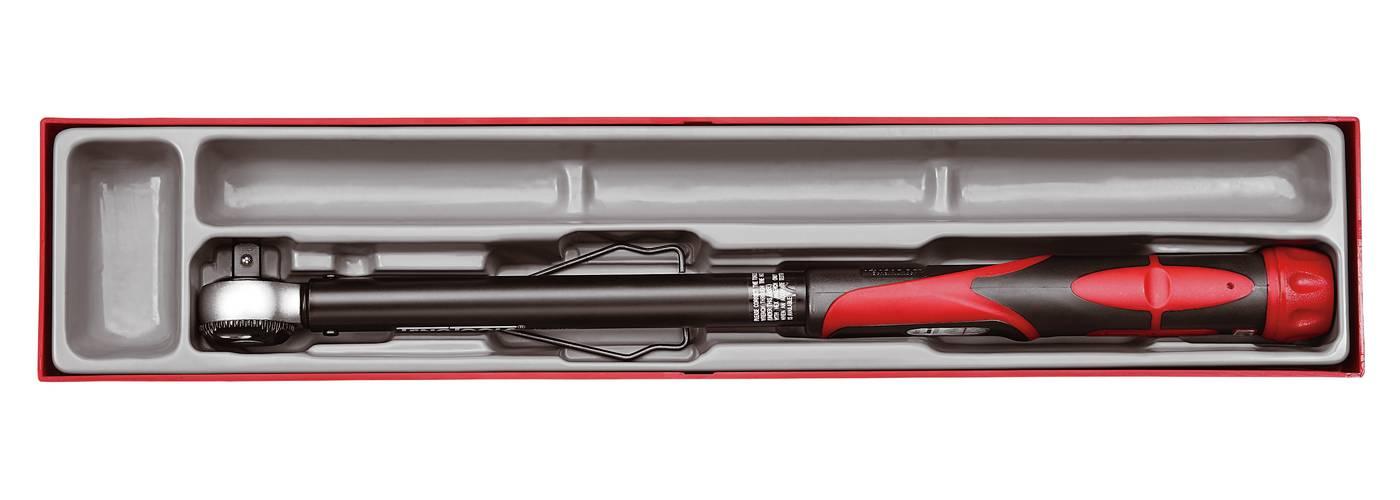 Teng Tools Plus TTXP1292 klickmomentnyckel i plastlåda med utrymme för hylsor