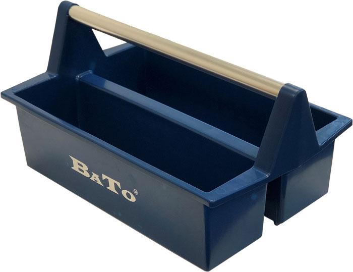 BATO Plast verktygslåda 2 fack med aluminiumhandtag