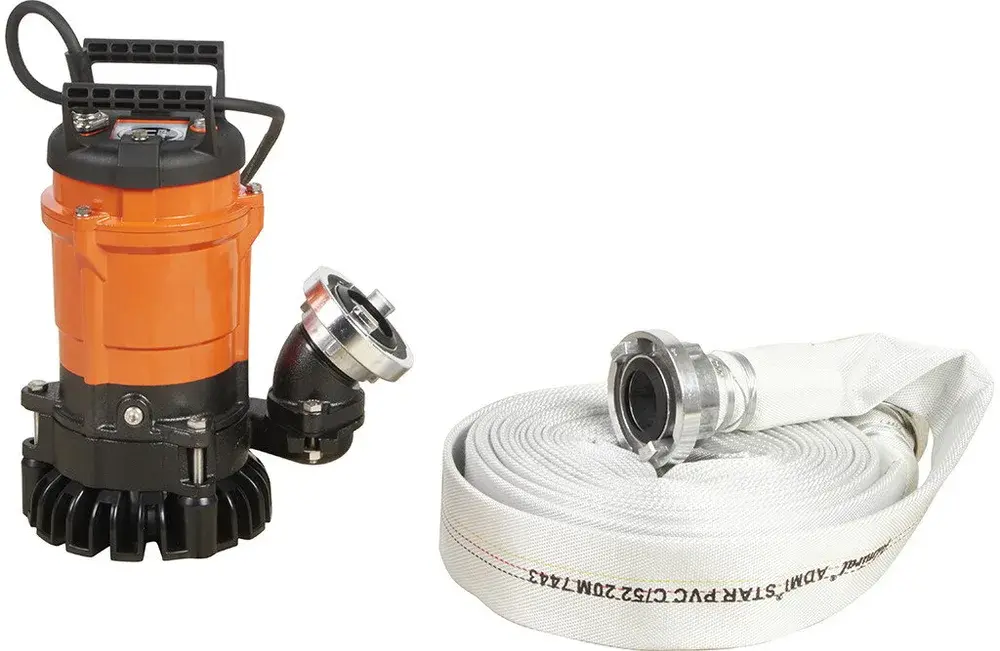 SPT länspump 2 tum SPT400RW med brandslang och Storz-kopplingar i plastbox