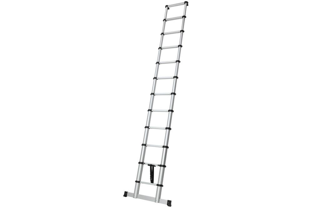 FACAL PRO-SOFTLINE teleskopstege 3,5 meter i aluminium med stabiliserande tvärstag