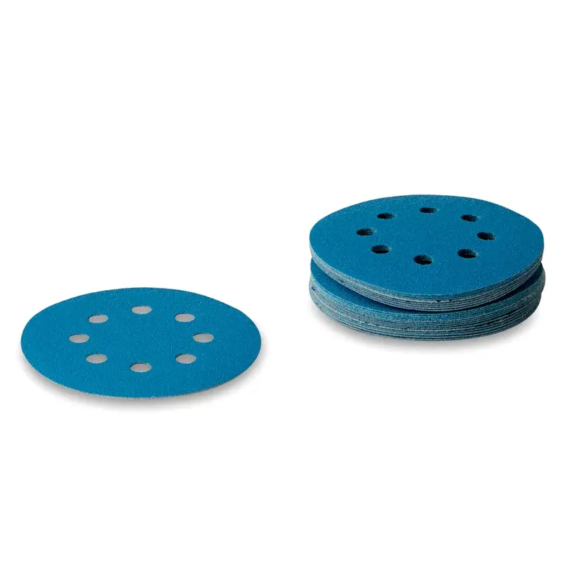 Sliprondeller Ø125mm till alla excenterslipmaskiner utom Festool 25 st. Cool Blue Korn P3000
