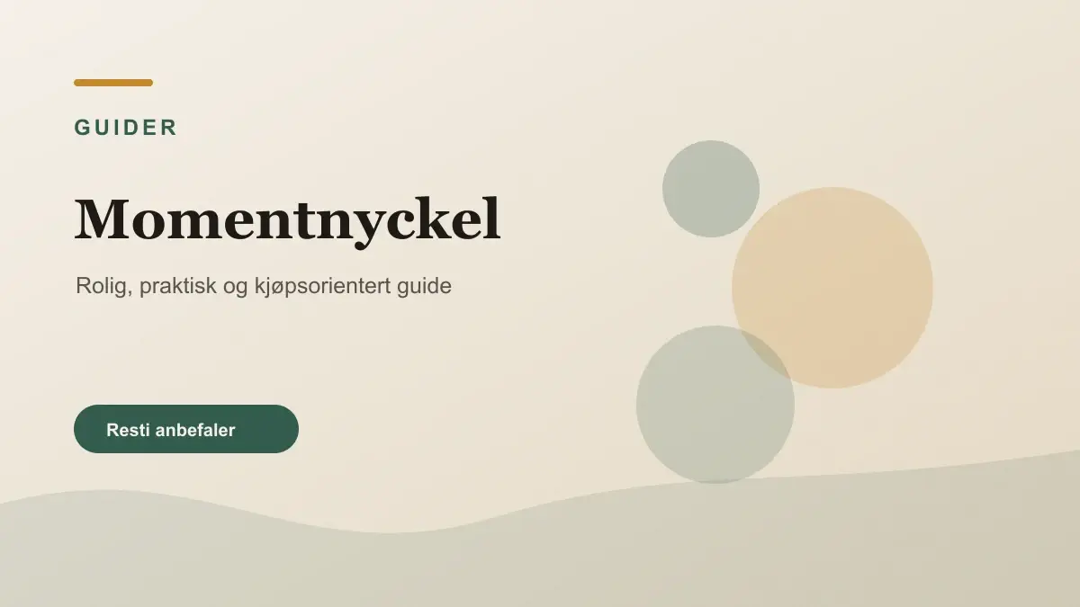Momentnyckel illustrert som guider hos Verktygsvalet