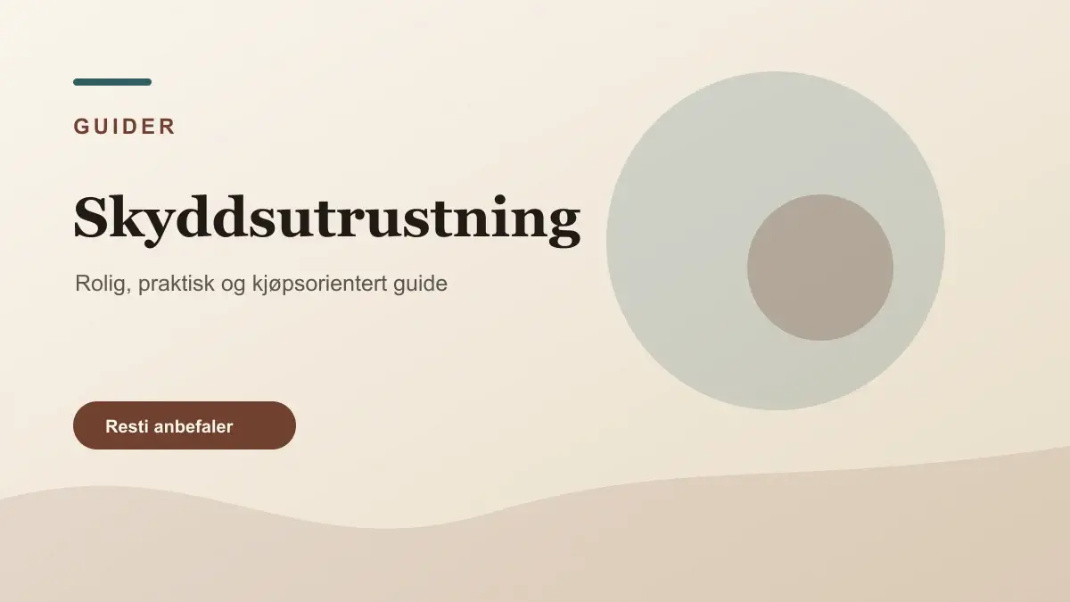 Skyddsutrustning illustrert som guider hos Verktygsvalet