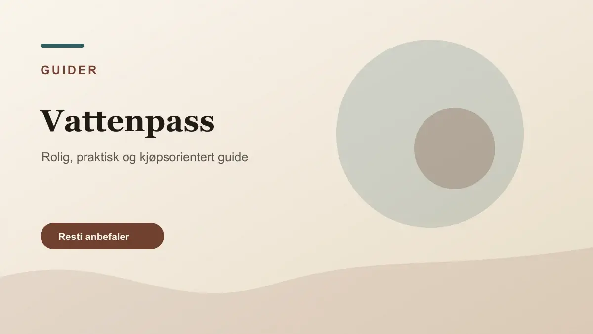 Vattenpass illustrert som guider hos Verktygsvalet